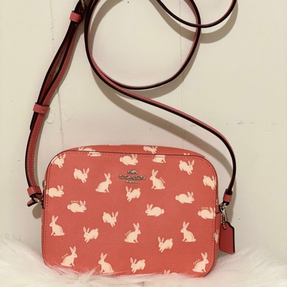 ISO: MINI COACH CAMERA BAG WITH BUNNY SCRIPT PRINT